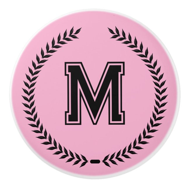 Poignées de tiroir personnalisées avec monogramme  (Devant)