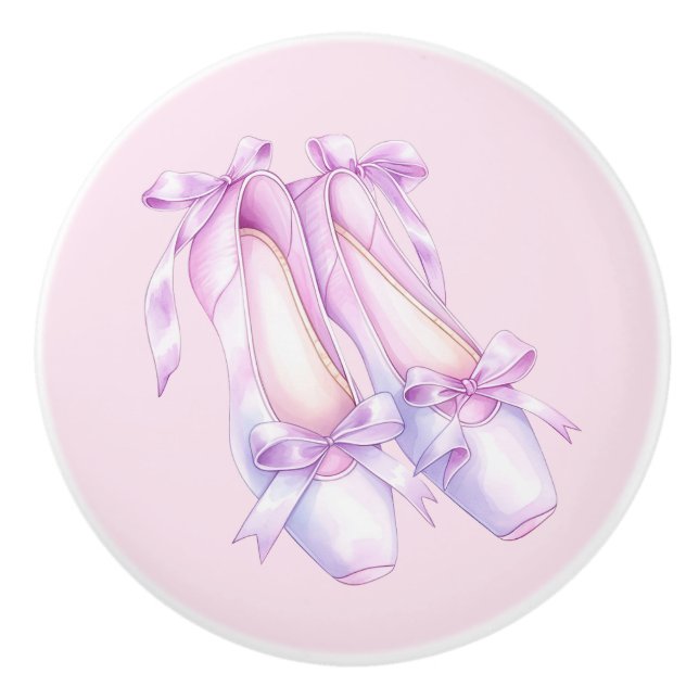 Poignées en céramique Rose Féminin Chaussures de B (Devant)