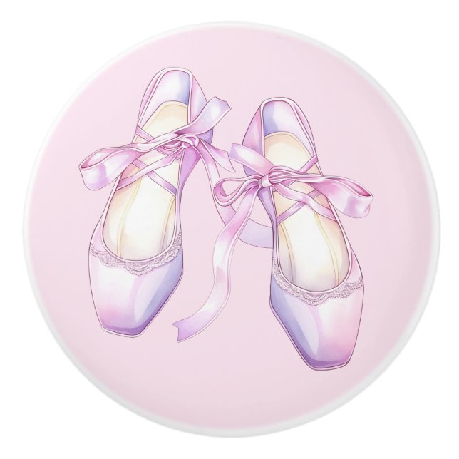 Poignées en céramique Rose Féminin Chaussures de B (Devant)