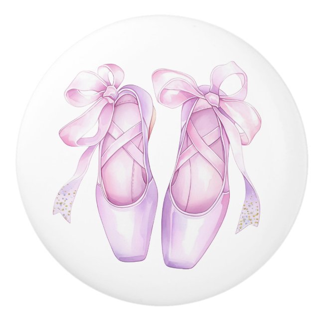 Poignées en céramique Rose Féminin Chaussures de B (Devant)