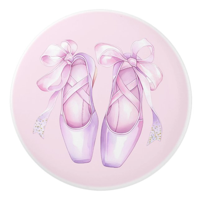 Poignées en céramique Rose Féminin Chaussures de B (Devant)