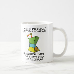 Poigner les boîtes de jus drôle Mug