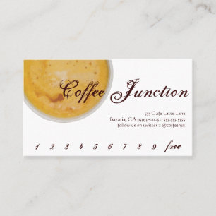 Poinçon de boissons de café/carte de fidélité