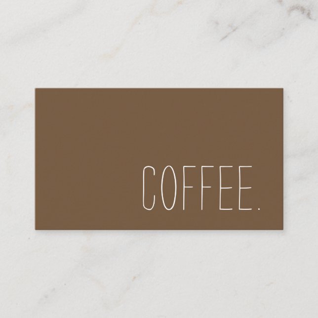 Poinçon simple de fidélité de café-restaurant (Devant)