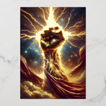 Poing de crackle - Isaiah 41:10 KJV Carte de voeux