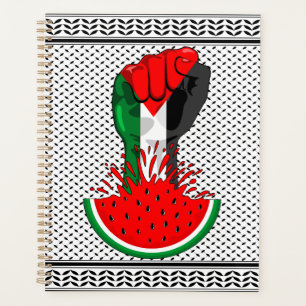 Poing de résistance palestinienne sur le symbole d