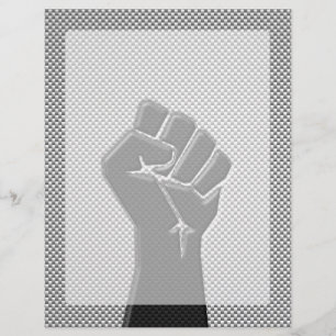 Poing de solidarité en fibre de carbone