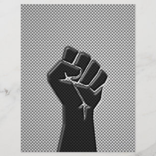 Poing de solidarité en fibre de carbone