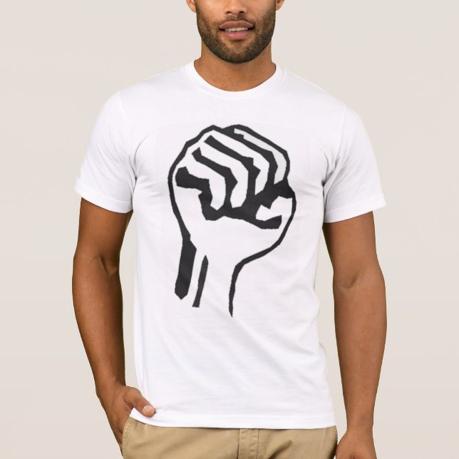 Poing levé du T-shirt de la protestation (Devant)