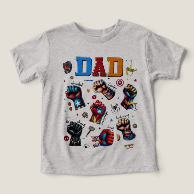 Poing papa Superhero (Design Recto)