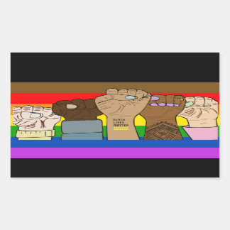 Poings d'alimentation de la fierté / Sticker recta