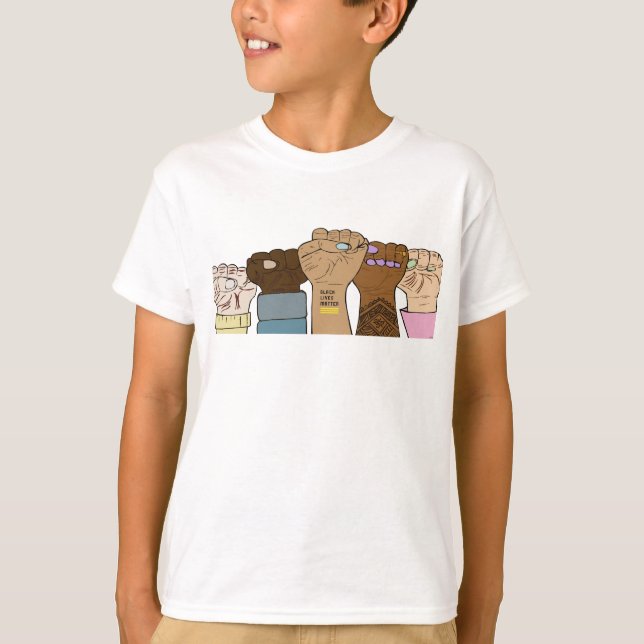 Poings d'alimentation / T-shirt BLM (Devant)