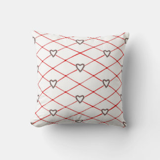Poinsettia Coeur Criss Croix Quilt Motifs Coussins