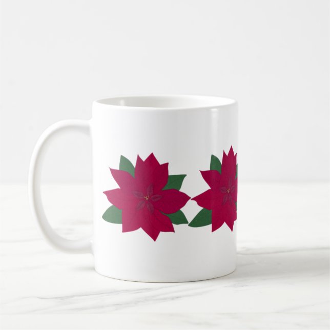 Poinsettia Mug (Gauche)