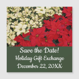 Poinsettias blancs et rouges I Holiday Enregistrer