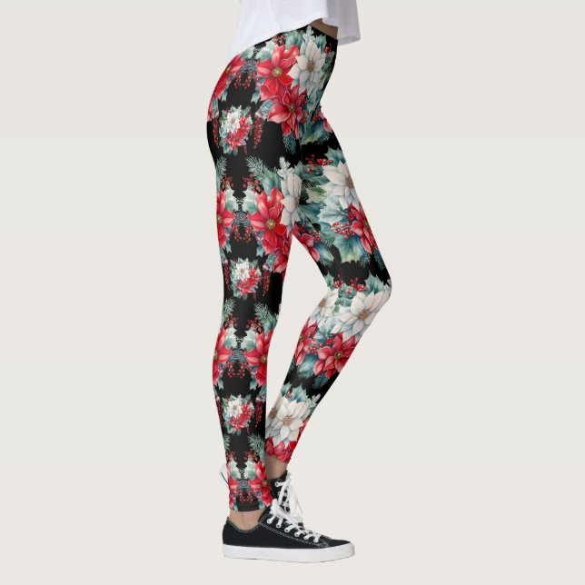 Poinsettias et Leggings aux baies de Holly - Jolie (Droite)