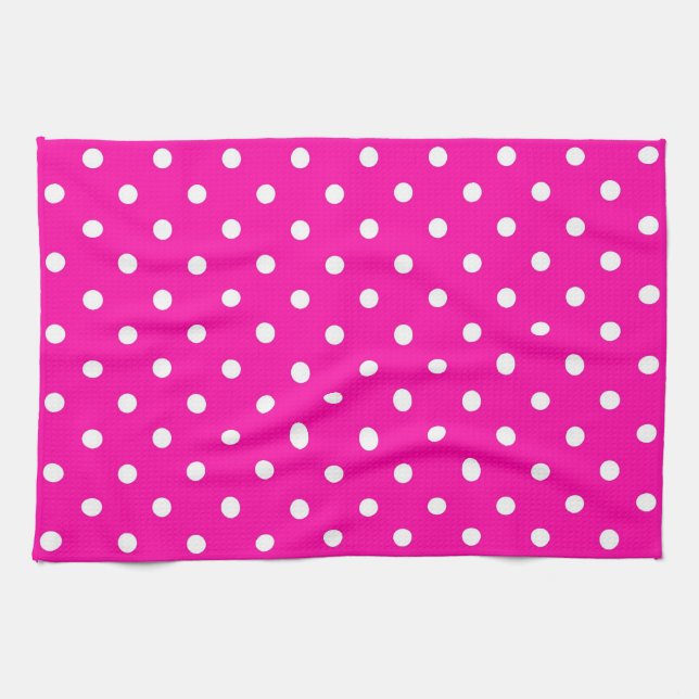 Point de polka de roses indien de serviettes de (Horizontal)