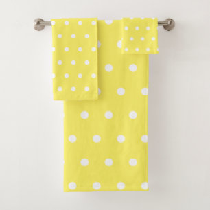 Point de polka jaune
