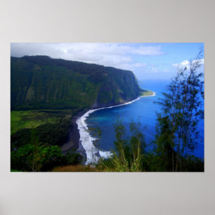 Point de vue de Waipio Valley, Hawaï,  Impression