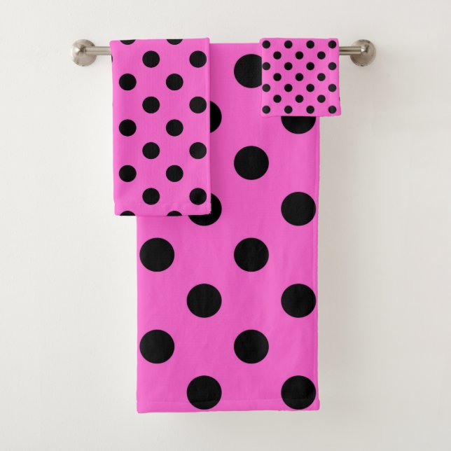 Point Pois rose et noir (En situation)