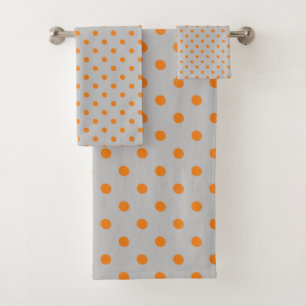 Point Polka gris orange