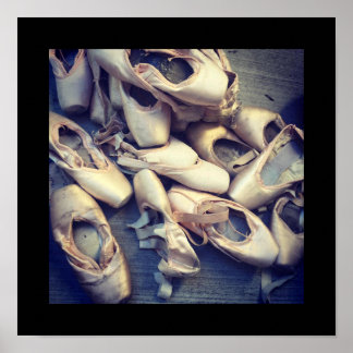 Pointe affiche de chaussures 12" x 12"