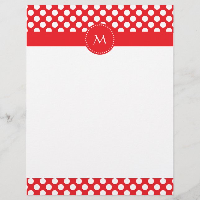 Pointe blanc et rouge monogramme (Devant)
