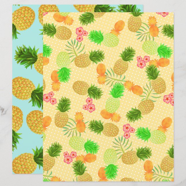 Pointe de Polka jaune ananas (Devant / Derrière)