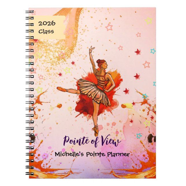 Pointe of View – Journal de ballet personnalisé  (Devant)