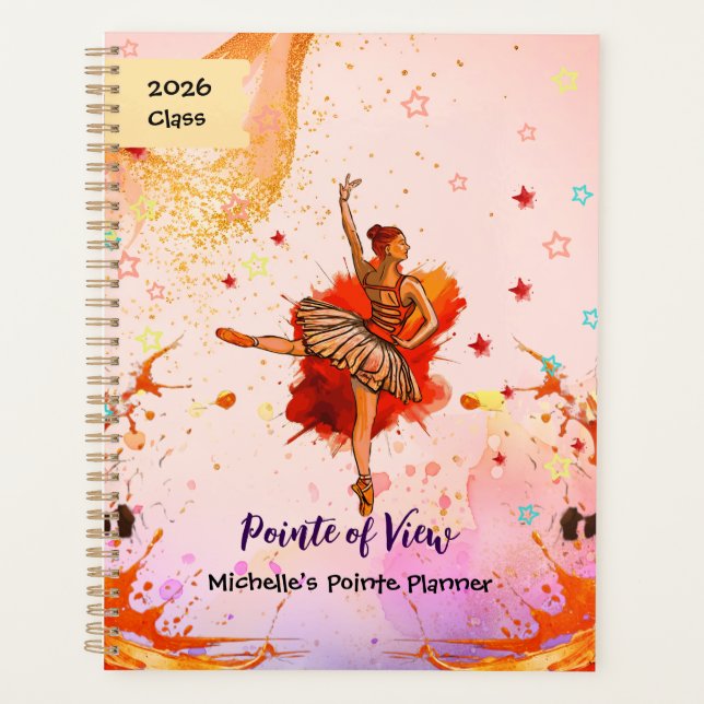 Pointe of View – Journal de ballet personnalisé  (Devant)