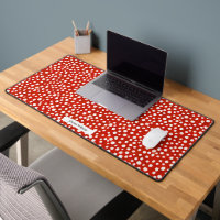 Pointe Polka Abstraite couleur rouge et blanche