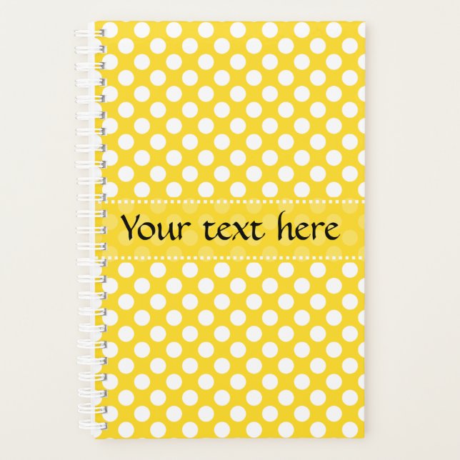 Pointe Polka blanche et jaune (Devant)