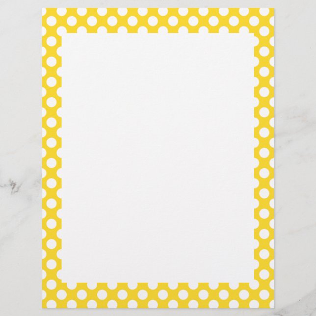 Pointe Polka blanche et jaune (Devant)