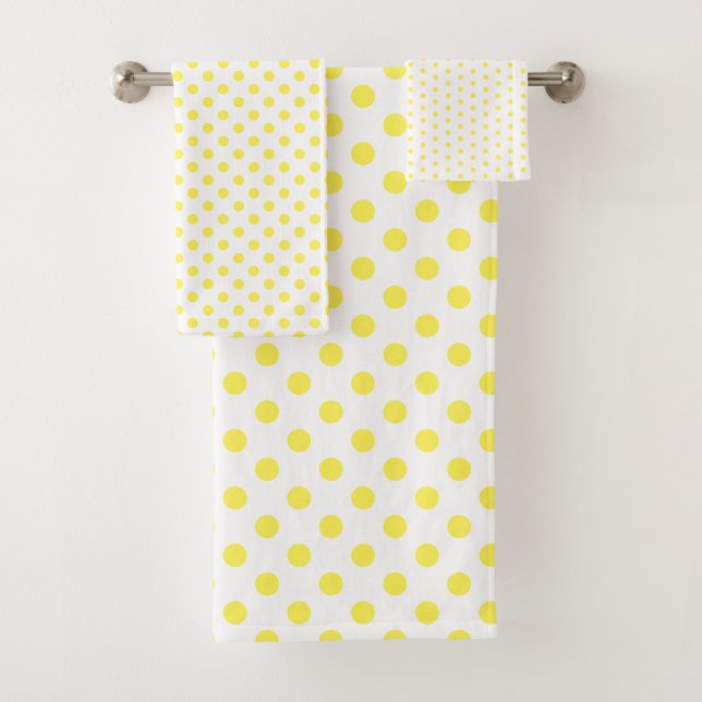 Pointe Polka blanche et jaune brillant (En situation)