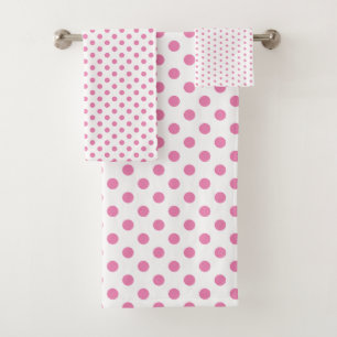 Pointe Polka blanche et rose