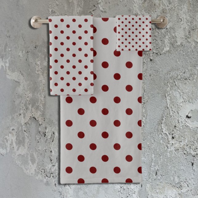 Pointe Polka Gris Bourgogne (Créateur téléchargé)