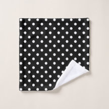 Pointe Polka noir et blanc Motif Abstrait moderne