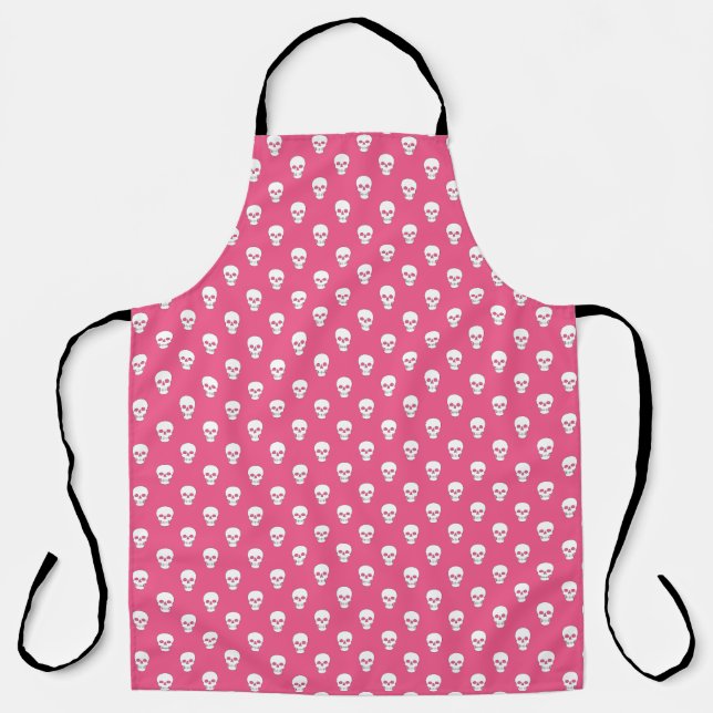 Pointe Polka sur tablier d'impression rose (Recto)