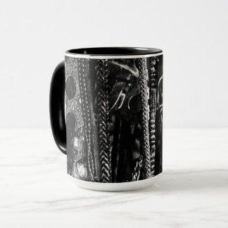 Pointe sur la tasse de café de mur