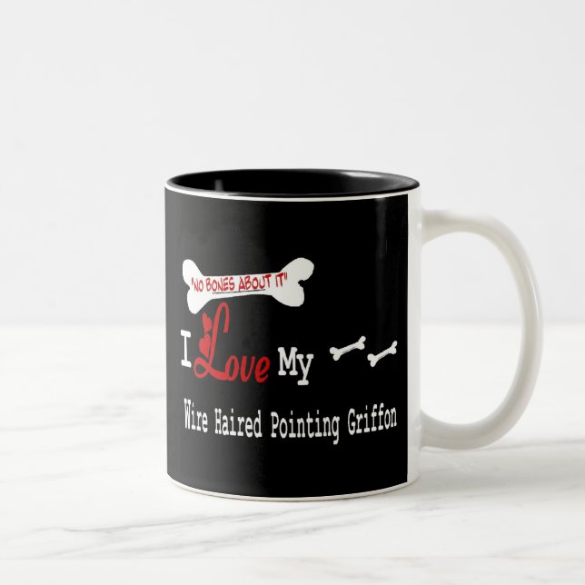 Pointeur à poils durs (I Love) Mug (Droit)