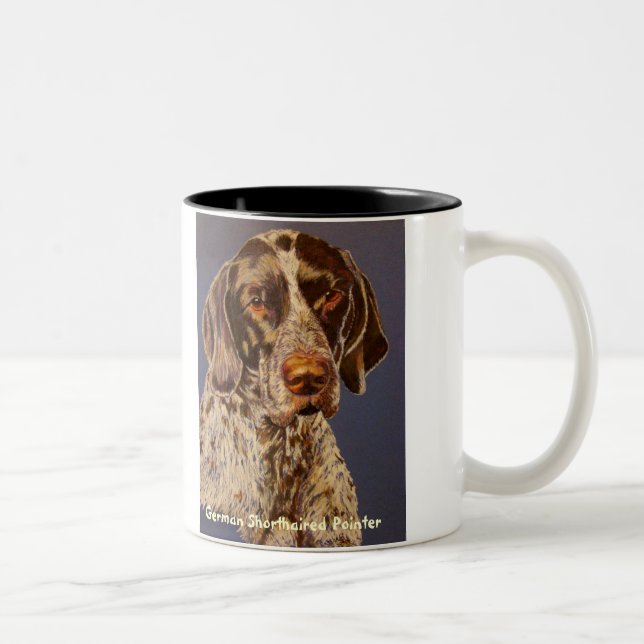"Pointeur court allemand" Mug de café (Droit)
