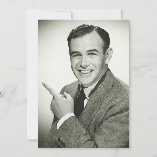 Pointing homme d'affaires (Devant)