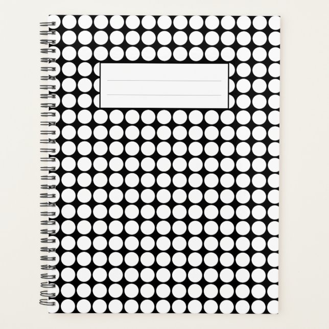 Points blancs minimaux sur fond noir uni (Devant)