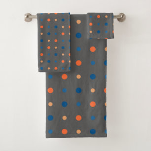 points bleus et oranges
