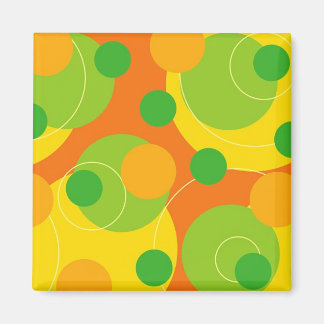 Points Citrus rétro Funky Super Aimant cadeau