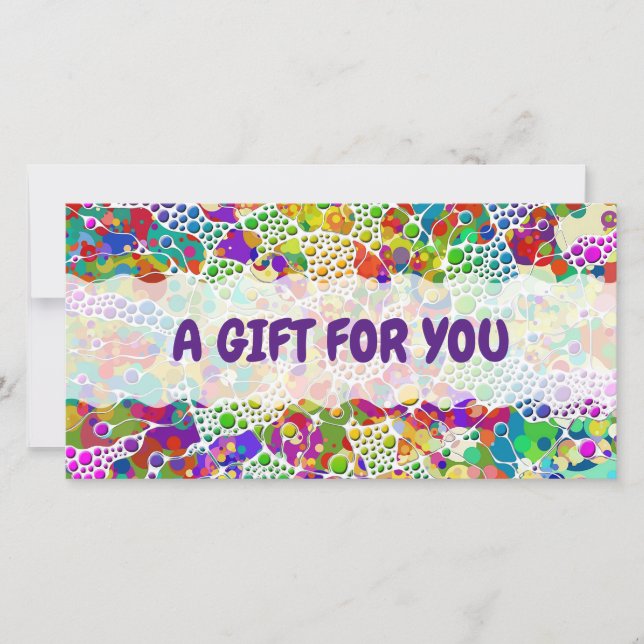 Points colorés Spirales Peinture à la main 2 (Devant)