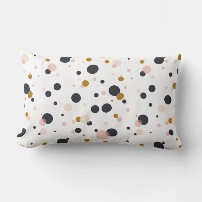 Points Confetti rose et or Coussin (Recto)
