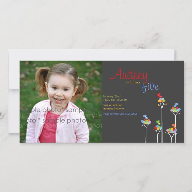 Points couleur Whimsical Oiseaux Arbre Enfants 5e  (Devant)