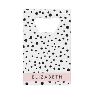 Points dalmatiens, Spots, Noir et Blanc, Votre nom