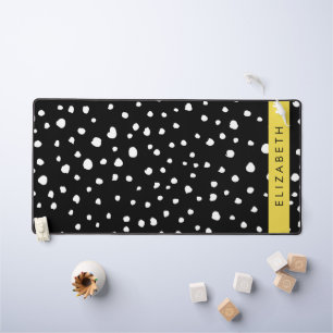 Points dalmatiens, Spots, Noir et Blanc, Votre nom